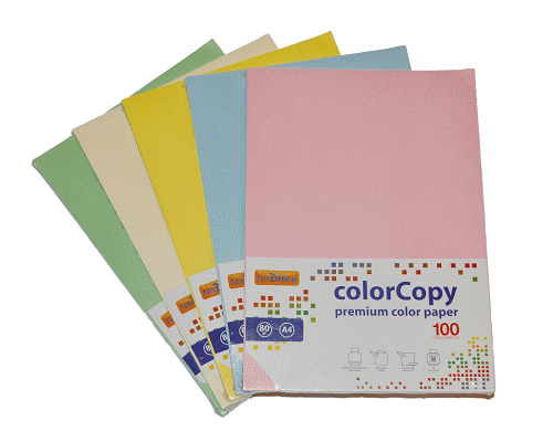 CARTA FOTOCOPIE COLORATA 210 x 297mm 80gr VERDE TENUE 100ff A4