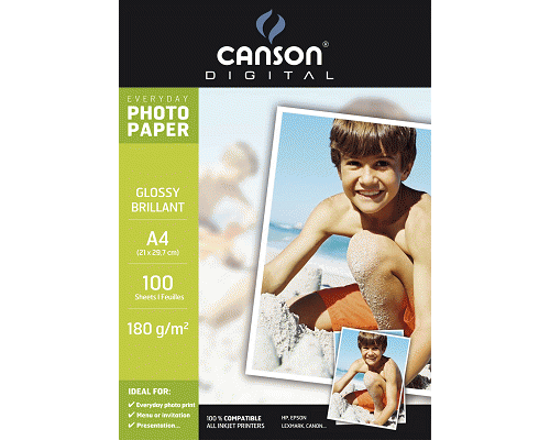 CARTA INKJET EVERYDAY A4 210 x 297mm 180gr 100ff