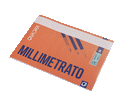 BLOCCO CARTA MILLIMETRATA MILLIMETRATO 210 X297mm 80gr 10ff LISCIO