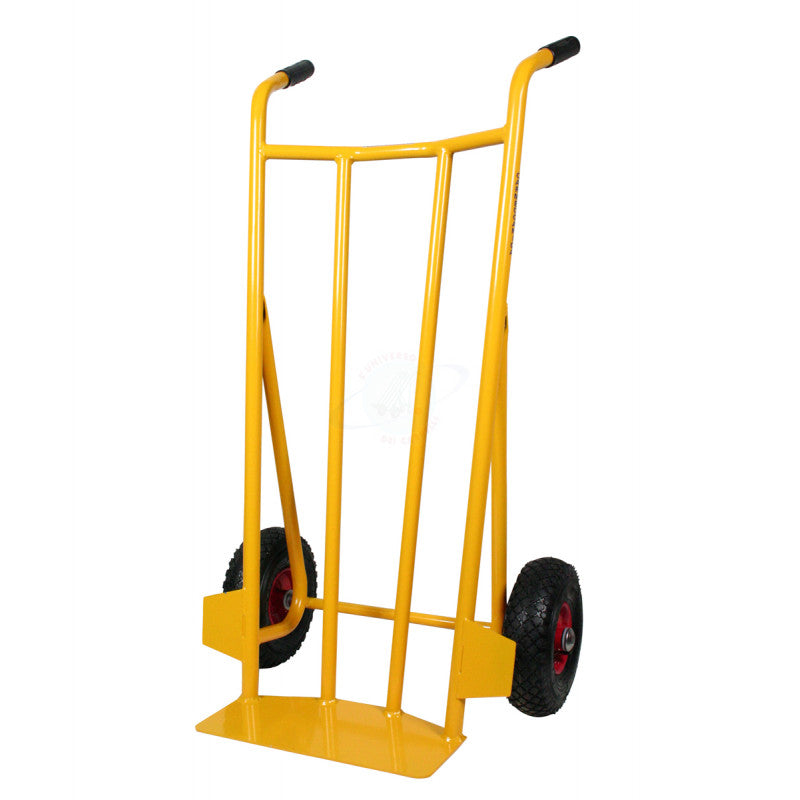 CARRELLO A SPALLA CURVA CON  RUOTE PNEUMATICHE D.260