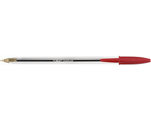 PENNA A SFERA BIC CRISTAL PERMANENTE MEDIA ROSSO