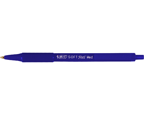 PENNA A SFERA A SCATTO SOFT FEEL CLIC PERMANENTE BLU