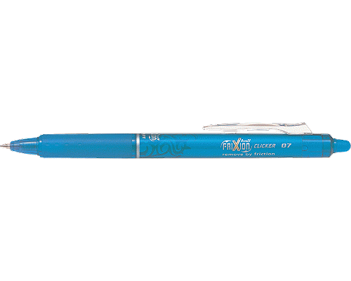 PENNA A SFERA A SCATTO FRIXION CLICKER CANCELLABILE 0,7 AZZURRO