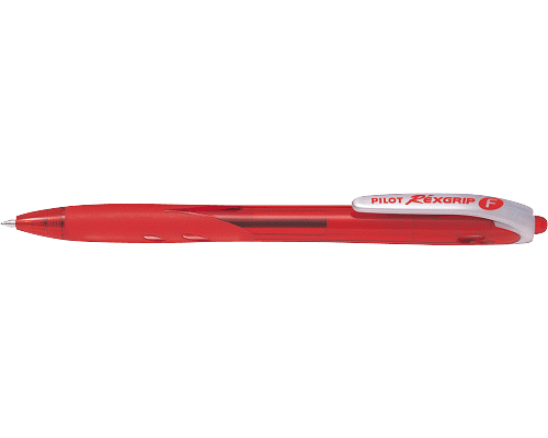 PENNA A SFERA A SCATTO REXGRIP PERMANENTE F 0,7 ROSSO