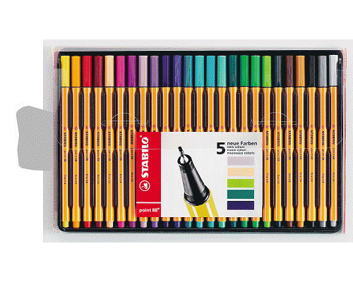 FINELINER POINT 88 0,4 FINE ASSORTITI 25 PZ