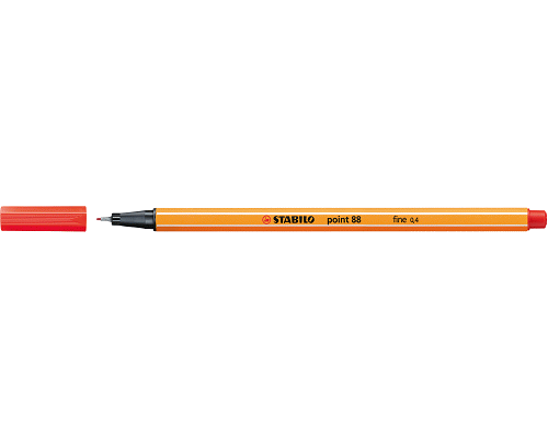 FINELINER POINT 88 0,4 FINE ROSSO CHIARO