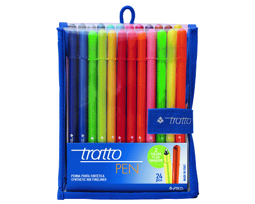 FINELINER TRATTO PEN ASSORTITO BLISTER 24 PZ