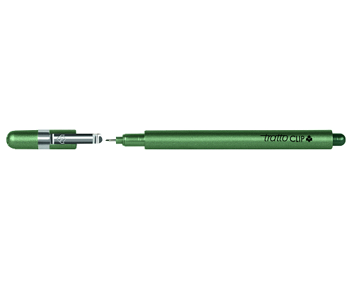 FINELINER TRATTO CLIP VERDE