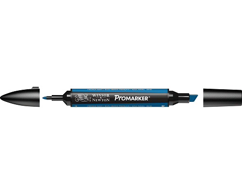 PENNARELLO PROMARKER PUNTA DOPPIA SCALPELLO E FINE A BASE DI FRENCH NAVY (B445)