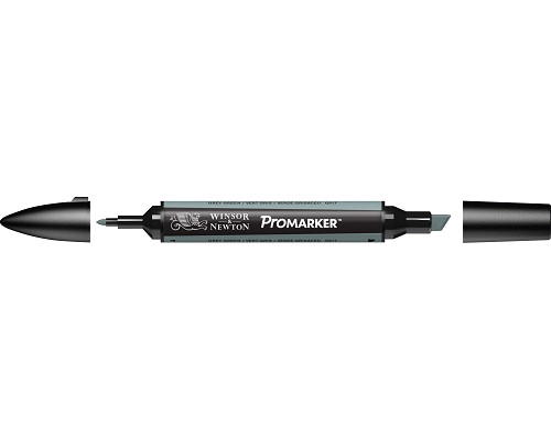 PENNARELLO PROMARKER PUNTA DOPPIA SCALPELLO E FINE A BASE DI GREY GREEN (G917)