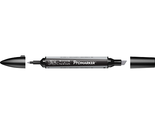 PENNARELLO PROMARKER PUNTA DOPPIA SCALPELLO E FINE A BASE DI ICE GREY 2 (IG2)