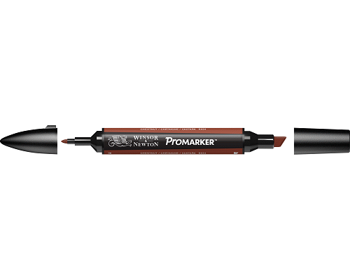 PENNARELLO PROMARKER PUNTA DOPPIA SCALPELLO E FINE A BASE DI HASELNUSS (R934)