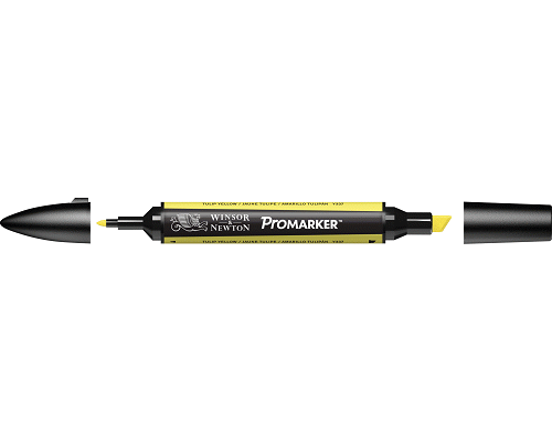 PENNARELLO PROMARKER PUNTA DOPPIA SCALPELLO E FINE A BASE DI TULIP YELLOW (Y337)