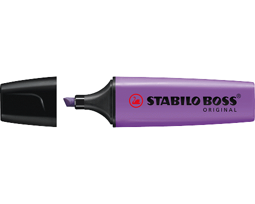 EVIDENZIATORE A PENNA STABILO BOSS ORIGINAL SCALPELLO VIOLA