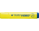 EVIDENZIATORE A PENNA TRATTO VIDEO SCALPELLO GIALLO