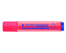 EVIDENZIATORE A PENNA TRATTO VIDEO SCALPELLO ROSSO