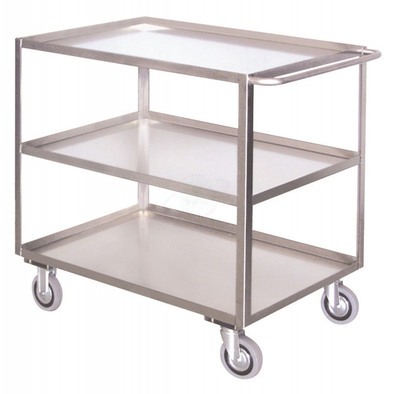 CARRELLO 3 VASCHE 800x500 LAM. INOX AISI 304