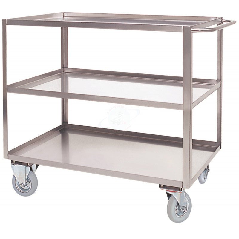 CARRELLO 3 VASCHE 900x600 LAM.15/10 INOX 304