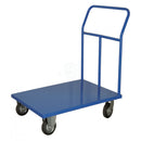 CHARIOT PLATEFORME EN TÔLE 500*800 AVEC 2 ROUES DE FREIN