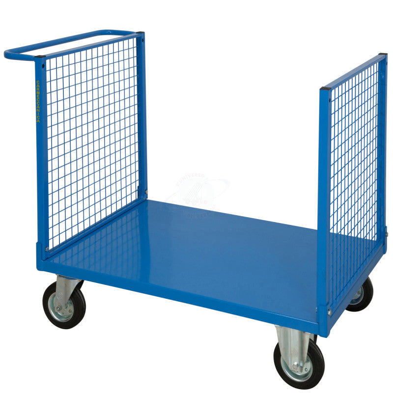 PIANALE 600x900 A DUE SPONDE IN RETE 4 RUOTE GIREVOLI (2FR)