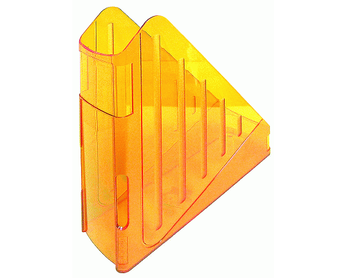 PORTARIVISTE BUTTERFLY PLASTICA TRASPARENTEmm 270 X 295 X 75 75mm ARANCIO