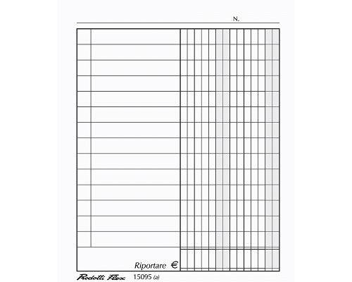 SCHEDA CARTONCINO VERTICALE BIANCO mm 105 X 78 2 COLONNE