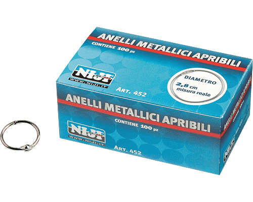 ANELLI METALLICI pz 100cm. 2,8