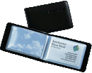 PORTABIGLIETTI VISITA SIMILPELLE 40posti mm 90 X 58 NERO