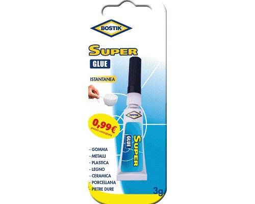 COLLA CIANOACRILICA SUPER GLUE gr 3