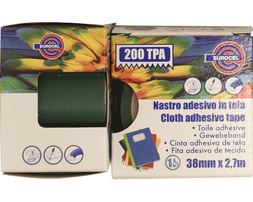 NASTRO ADESIVO TELATO 38mm 2,7mt VERDE