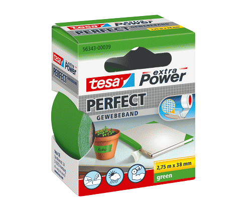 NASTRO EXTRA POWER PERFECT TELATO SCATOLINA 38mm 2,75mt VERDE