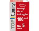 FERMAGLI ATACHES ACCIAIO ZINCATO ANTIRUGGINE pz 100cm. 4,8 NR.5