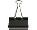 MOLLE DOUBLE CLIPS ACCIAIO cm. 4,1 NR.1 NERO