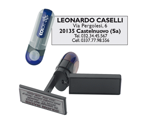 TIMBRO TASCABILE AUTOINCHIOSTRANTE POCKET 30 18 X 47mm 5righe