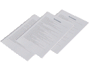 COPERTINE QUADRANTI PLASTICAmm 210 X 297 TRASPARENTI 18/100micron