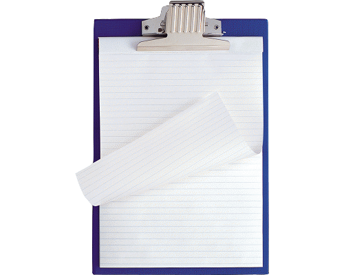 PORTABLOCCO SUPERBLOK ML PLASTICA CON MOLLA AD ALTA CAPACITA cm. 21 X 29,7 BLU