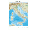 CARTINE GEOGRAFICHE DIDASCALIA FISICA POLITICA CM.21x29,7 ITALIA 15.200.000