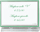 TARGHETTA PIEGHEVOLE cm. 10 X 7,7 TRASPARENTE