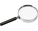 LENTE INGRANDIMENTO IN CRISTALLO cm. 10