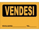 CARTELLO PRESTAMPATO cm. 32 X 23 VENDESI