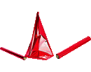 ROTOLI CARTA METALLIZZATA cm. 70 x 100 ROSSO