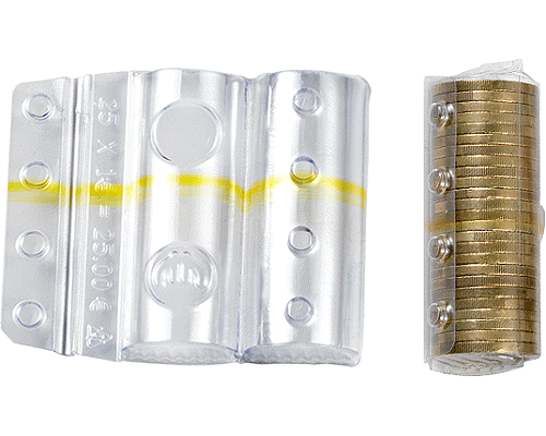 BLISTER PER MONETE 100 PEZZI 25 monete da 1 euro