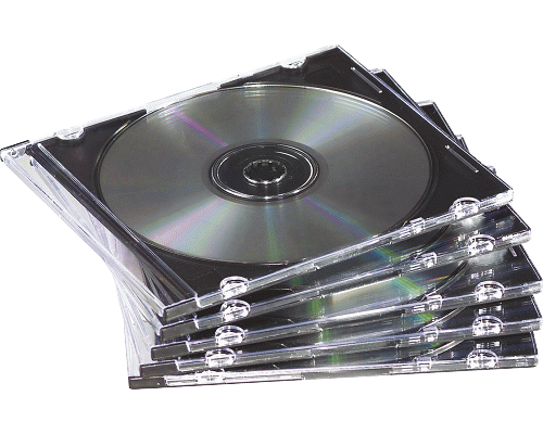 CUSTODIA CD/DVD SLIM pz 25cm. 14 X 14 X 3 BASE NERA