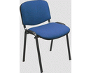 SEDIA DADO VISITATORE TESSUTO IMBOTTITA BLU