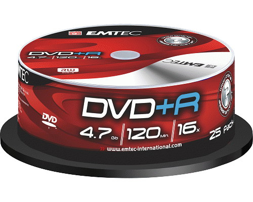 DVD SPINDLE +R 4700MB 120min. 25pezzi