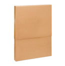 Boîtes d'emballage télescopiques plates en carton, 1 vague, 50 x 10 cm H, de 60 à 100