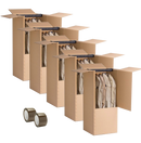 Kit 5 Scatle armadio per abiti traslochi 60X50X120cm doppia onda