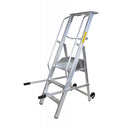 ÉCHELLE PLATEFORME EN ALUMINIUM À 3 MARCHES, PLATEFORME DE TRAVAIL DE 750 MM
