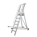 Échelle plate-forme en aluminium à 6 marches, plateforme de travail de 1500 mm