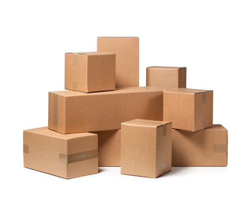 Scatole Cartone Imballaggio Spedizione Ondulato Avana 35 X 22 X 15 Cm